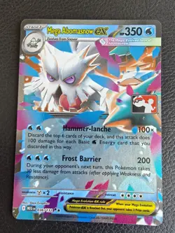 Pokemon TCG - Mega Abomasnow ex 036/132 Play Stamped Prize Pack Series 8 Holo - Image 1