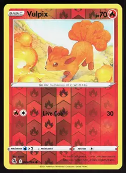 VULPIX ( FST 028/264 ) REVERSE HOLO - Pokemon - 2021 SEKIO LP - Image 1