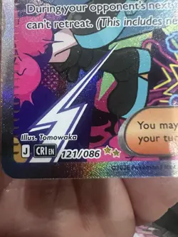 Pokemon Roxie's Performance 121/086 Me04: Chaos Rising Holo - Image 5