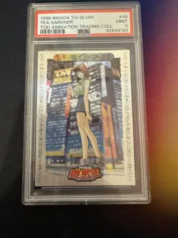 YuGiOh AMADA TOEI Tea Gardner Collection No.48 Carddass 1998 Japanese PSA 9 - Image 1