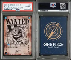 PSA 10 One Piece Buggy Wanted Poster SP OP09-051 SEC Japanese - Image 3