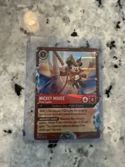 Disney Lorcana TCG Mickey Mouse Pirate Captain Foil Promo 13/P3 - Image 1