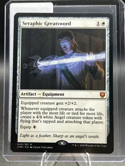 MTG Magic the Gathering Seraphic Greatsword Commander Legends Regular - Image 1