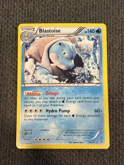 Blastoise - 16/101 - Pokemon Plasma Blast Cosmos Holo Rare Card LP - Image 1