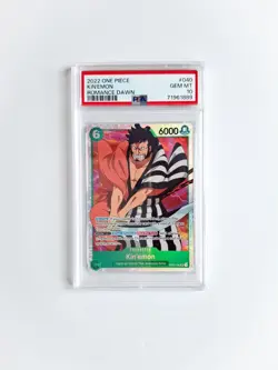 One Piece TCG English Romance Dawn Pre-Errata Card - Kin'emon OP01-040 PSA 10 - Image 1