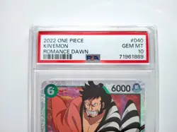 One Piece TCG English Romance Dawn Pre-Errata Card - Kin'emon OP01-040 PSA 10 - Image 3