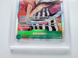 One Piece TCG English Romance Dawn Pre-Errata Card - Kin'emon OP01-040 PSA 10 - Image 4