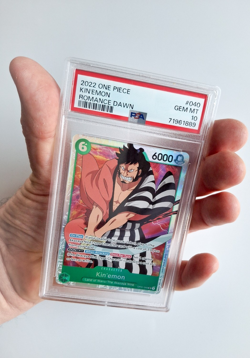 One Piece TCG English Romance Dawn Pre-Errata Card - Kin'emon OP01-040 PSA 10 - Image 5