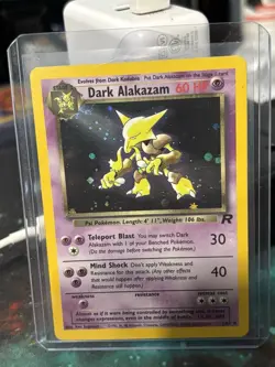 Pokemon TCG Dark Alakazam Holo Rare Card 1/82 - Image 1