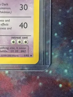 Pokemon TCG Dark Alakazam Holo Rare Card 1/82 - Image 3