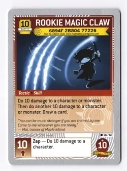 Maplestory iTCG Set 3 - ROOKIE MAGIC CLAW 26/60 Code Card - P3TS - Image 1