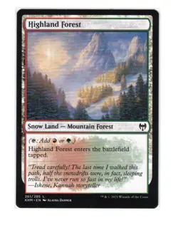 MTG - NM - Highland Forest - Kaldheim 261 - Image 1