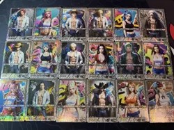 One Piece Set of 18 Collectible Character Anime Cards Muscle Sports Full Art NM - Image 1