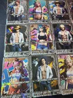 One Piece Set of 18 Collectible Character Anime Cards Muscle Sports Full Art NM - Image 2