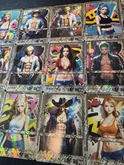 One Piece Set of 18 Collectible Character Anime Cards Muscle Sports Full Art NM - Image 4