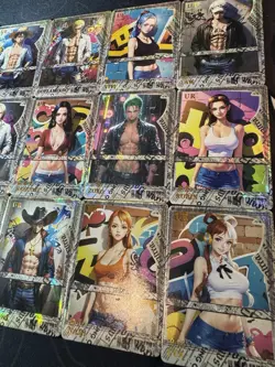 One Piece Set of 18 Collectible Character Anime Cards Muscle Sports Full Art NM - Image 5
