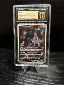 2023 Mewtwo 183/165 Art Rare Holo Pokemon Card 151 Japanese CGC Pristine 10 - Image 1
