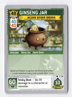 Maplestory iTCG Set 3 - GINSENG JAR 9/60 Code Card - P3TS - Image 1