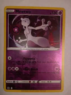 Mewtwo 059/159 Reverse Holo - Crown Zenith Pokemon Card (NM) - Image 1