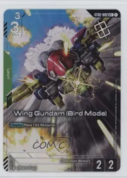2025-Current Gundam Card Game Promos C+ Wing Gundam (Bird Mode) #ST02-002 - Image 1