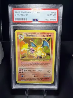 PSA 10 Charizard 003/034 Trading Card Game Classic Holo - Image 1