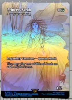 MTG Magic Final Fantasy Princess Sarah - Azusa, Lost but Seeking Showcase FOIL - Image 1