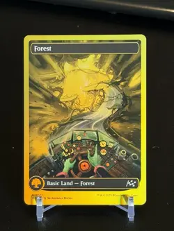 MTG Magic the Gathering Aetherdrift Forest 511 First-Place Foil Land - Image 1