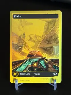 MTG Magic the Gathering Aetherdrift Plains 507 First-Place Foil Land - Image 1