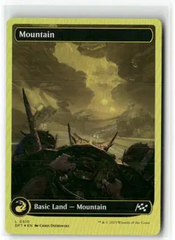 Mountain (0510) (First-Place Foil) 510 Aetherdrift Magic: The Gathering Foil NM - Image 1