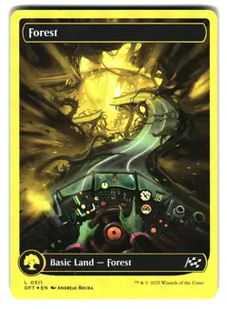 Forest (0511) (First-Place Foil) 511 Aetherdrift Magic: The Gathering Foil NM - Image 1