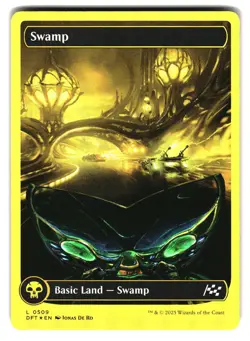 Swamp (0509) (First-Place Foil) 509 Aetherdrift Magic: The Gathering Foil NM - Image 1