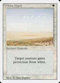 MTG White Ward ** Revised Edition ** English (NM) - Image 1