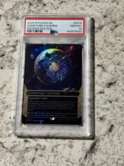 Gemstone Caverns Borderless FOIL EOS 0016 PSA 10 (MTG Edge of Eternities 2025) - Image 1