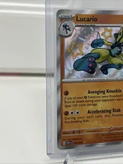 Lucario 174/091 Pokemon SV: Paldean Fates Baby Shiny Holo - Image 2