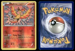 MOLTRES 9/124 R FATES COLLIDE POKEMON REVERSE HOLO NM/M - Image 3
