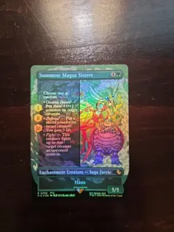 MTG Final Fantasy-Commander: Summon-Magus Sisters(Borderless Foil) - Image 1