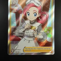 Pokemon Center Lady 185/185 Pokemon Vivid Voltage Holo Card - Image 3