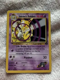 Sabrina's Kadabra 58/132 Uncommon Gym Challenge Pokemon - Image 1