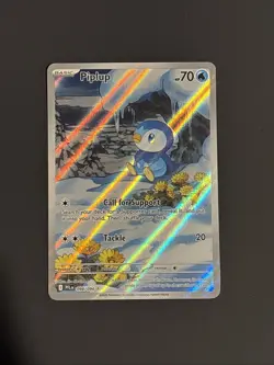 2025 Pokemon Gaming Phantasmal Flames Piplup #098/094 Illustration Rare - Image 1