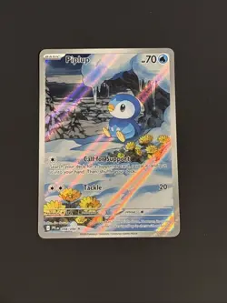 2025 Pokemon Gaming Phantasmal Flames Piplup #098/094 Illustration Rare - Image 2