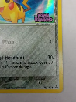 Pokemon Pikachu 79/110 EX Holon Phantoms Stamped Holo Delta Species Card 2006 - Image 4