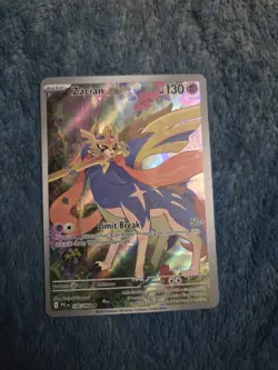 Zacian 100/094 Illustration Rare from the Pokemon Phantasmal Flames - Image 1