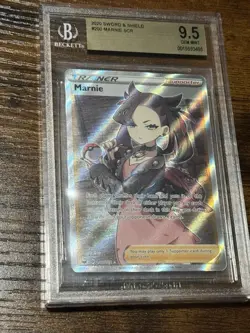 BGS 9.5 Marnie (Full Art) 200/202 Swsh01: Sword & Shield Base Pokemon Beckett - Image 3