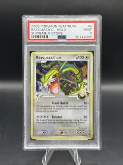 Rayquaza C 8/147 Supreme Victors Holo Pokemon 2009 PSA 9 - Image 1