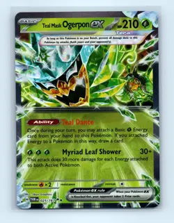 Pokemon tcg SV06: Twilight Masquerade Teal Mask Ogerpon ex Near Mint or Better - Image 1