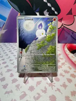 Litwick 101/086 Illustration Rare Scarlet & Violet SV White Flare Pokemon TCG - Image 1