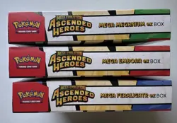 3x Ascended Heroes Mega Ex Box (Full Set): New & Sealed - Pokemon - Image 3