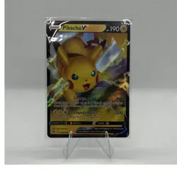 Pokemon Pikachu V Swsh04 Vivid Voltage 043/185 Full Art Ultra Rare Holo 190 HP - Image 1