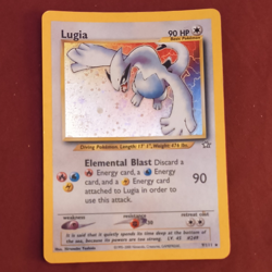 Nintendo Pokemon TCG Neo Genesis Lugia 9/111 Holo Rare Unlimited English 2000 - Image 1
