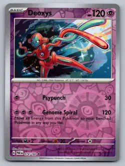 Pokemon TCG SV04: Paradox Rift Deoxys 074/182 Reverse Holo - Image 1